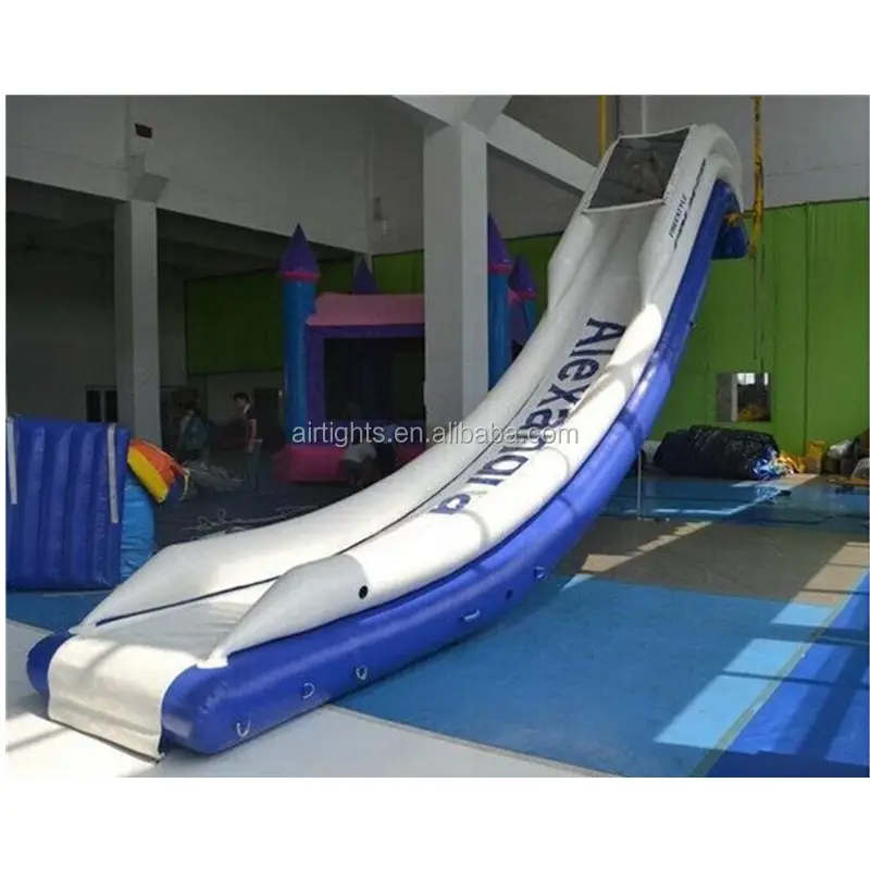 0.65 milímetros PVC inflável do aqua slide, parque aquático inflável water slide no iate