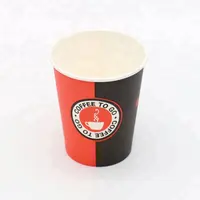 Tasse à café jetable en papier pe, gobelet à usage unique mural 8oz, prix d'usine, pièces