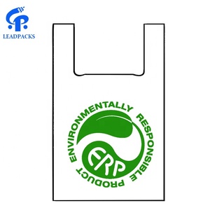 Borse compostabili <span class=keywords><strong>bio</strong></span> dell'amido di mais biodegradabili OEM per lo shopping - Product Image 1