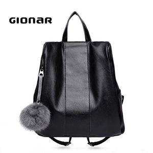 Mode étudiant <span class=keywords><strong>élégant</strong></span> en cuir souple <span class=keywords><strong>sac</strong></span> <span class=keywords><strong>à</strong></span> <span class=keywords><strong>dos</strong></span> <span class=keywords><strong>sac</strong></span> <span class=keywords><strong>à</strong></span> main <span class=keywords><strong>à</strong></span> la mode PU femmes <span class=keywords><strong>sac</strong></span> <span class=keywords><strong>à</strong></span> <span class=keywords><strong>dos</strong></span> avec boule de cheveux - Product Image 2