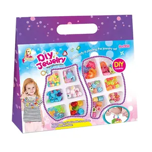 Juego de diseño de joyería de cuentas DIY, kit de juguete educativo para niños Shantou, kit de juguete educativo para niños, cuentas Pop Arty para niñas