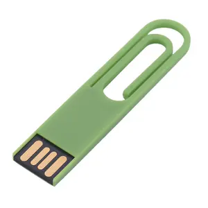 Pendrive USB 2,0 creativo, 64GB, 32GB, 16GB, 8GB, 4GB, 2GB, regalo, Clip de papel