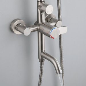 <span class=keywords><strong>HUICI</strong></span> - Conjunto de Ducha Termostática de Pared con Diseño Confortable de Tres Funciones, Mezclador, Ducha - Product Image 4