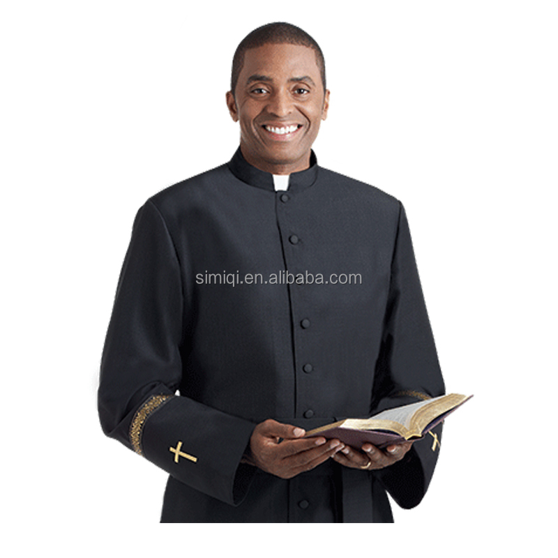 Мужской священный пастор, халат, министр, касканчик, проповедник, склерический-черный бордовый