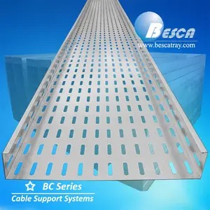 Electric Galvanized Cable Tray Metal Steel Perforated Galvanized Cable Trays System