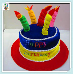 Chapeaux de fête de gâteau d'<span class=keywords><strong>anniversaire</strong></span> drôle personnalisé en mousse bon marché HPC-3335 - Product Image 3