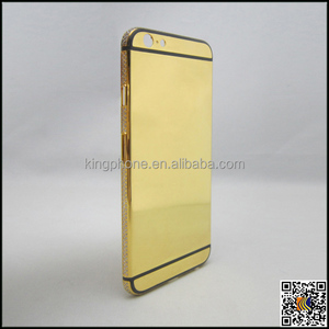Per il <span class=keywords><strong>iphone</strong></span> 6 6 s specchio oro alloggiamento del telefono, diamante placcato oro della copertura posteriore per iphone6s - Product Image 2