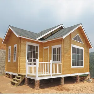 Milieu prefab houten huis serie india prijs/houten blokhut/villa/houten poppenhuis voor koop leveranciers