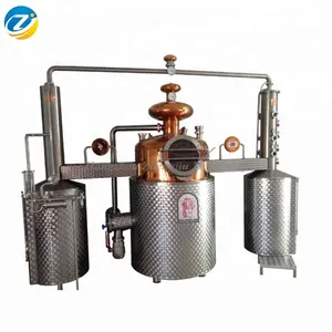 Caldera de vapor para destilación de Alcohol, destilería de cobre de 240V / 220V / 380V Sus304/reflujo de cobre rojo