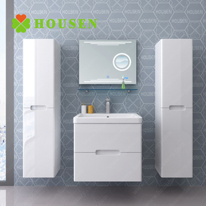 Antique phong cách đơn bồn rửa phòng tắm vanity trượt phòng tắm gương tủ phong cách người anh - Product Image 2