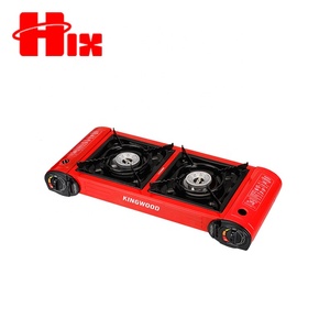 HIX工場供給 中国製 ポータブル キャンプストーブ 2バーナー プラスチックケース付き - Product Image 5