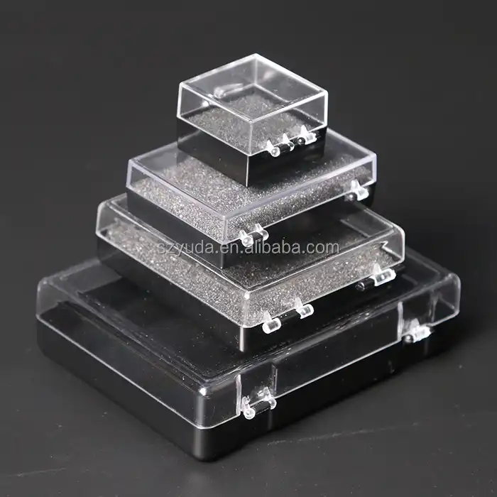 5 Compartment Clear Plastic Small Jewelry Organizer