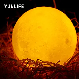 Yunlife scrivania personalizzata Mini 3d Print Lantern Ball Floating Star Led Night Light Moon Lamp