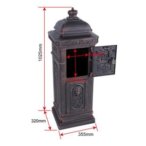 Modern Aluminum Standing Outdoor Residential Mailbox Postbox <strong>Letterbox</strong> From China - Product Image 6