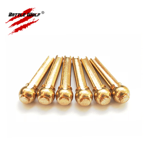 Juego de 6 pines de puente de guitarra de cobre latón 100% de tono fenomenal - Product Image 3