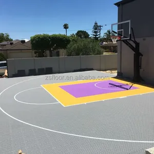 Anti-slip Portable plastic sport floor outdoor interlocking synthetic basketball court sports flooring