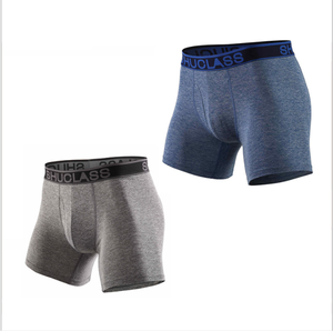 Vendita calda bauli da uomo in cotone morbido a righe a <span class=keywords><strong>gamba</strong></span> <span class=keywords><strong>lunga</strong></span> biancheria intima da uomo <span class=keywords><strong>boxer</strong></span> - Product Image 5