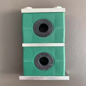 Màu xanh lá cây PP đôi lỗ ánh sáng loạt đơn Hex Bolt Ống kẹp - Product Image 3