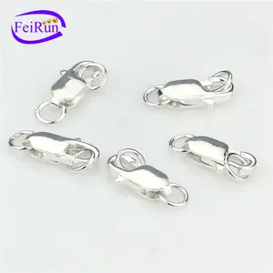 FEIRUN 12mm fish 925silver nice adjustable necklace clasp, adjustable necklace clasp, hook clasp