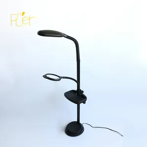 China manufacturer 110-240V 14w floor lamp for reading with magnifying glass