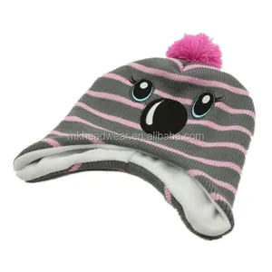 Children Earflap Beanie Hat Inka Hat Cute Warm Winter Beanie Hat With Earflaps Pattern