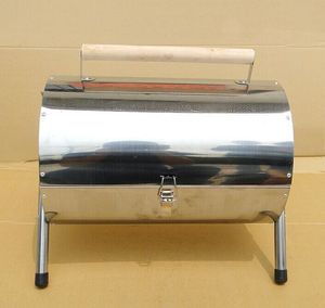 Parrillas De Carbón Fumador <span class=keywords><strong>Barril</strong></span> de Acero Inoxidable portátil para <span class=keywords><strong>Camping</strong></span> Outddor - Product Image 1
