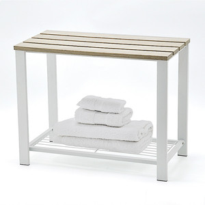 Tabouret élégant de conception moderne simple de cadre en métal avec le coussin blanc - Product Image 6