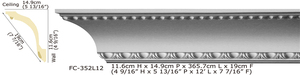 <span class=keywords><strong>Corniche</strong></span> décorative en PU <span class=keywords><strong>de</strong></span> haute qualité, belle et bon marché, en polyuréthane pour rideaux - Product Image 6