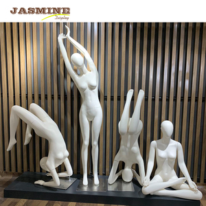 จัสมินไฟเบอร์กลาสแบบแอบสแตรกต์สำหรับผู้หญิงหุ่นแสดงแบบทั้งร่างกายเล่นกีฬาโยคะ - Product Image 1
