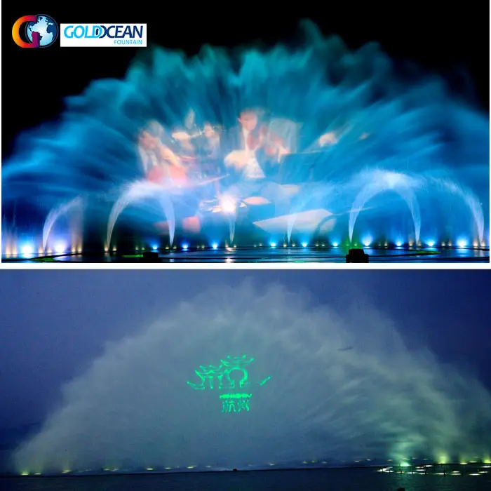 FREE DESIGN Fantastic Lake Musical Water Screen Movie Fountain