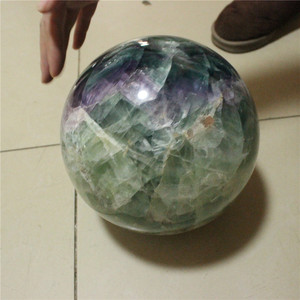 200mm Natural Large rainbow Fluorite Stone <strong>Sphere</strong> <strong>Ball</strong> - Product Image 2