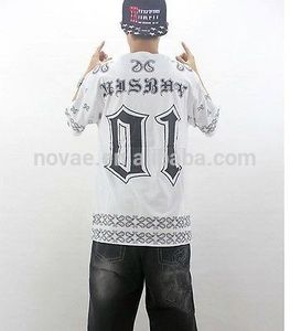Nueva Graffiti Hip Hop bailarín de Hip Hop patineta corto manga de la ropa moda Casual hombres de baile camiseta - Product Image 4