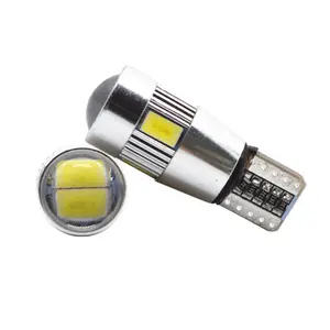 Canbus Lampu Pembersihan Wedge Mobil Bohlam Lensa Led, T10 5730 6 SMD 5630 12V