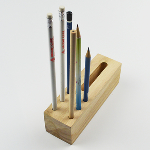 OEM Creative novità multifunzione in legno presa a matita supporto per <span class=keywords><strong>telefono</strong></span> cellulare portapenne quadrate in acrilico in bambù 3,000 pz - Product Image 5