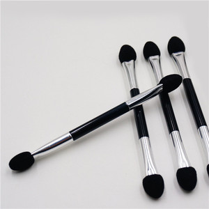 Pinceau de maquillage en gros Pinceau <span class=keywords><strong>applicateur</strong></span> de <span class=keywords><strong>mousse</strong></span> d'ombre <span class=keywords><strong>à</strong></span> paupières noir - Product Image 5