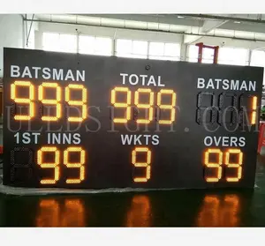 Senza fili di controllo elettronico esterno cricket scoreboard
