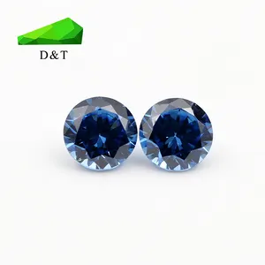 อัญมณีทรงกลมสีฟ้าใส1.25มม. อัญมณีหลวม - Product Image 1