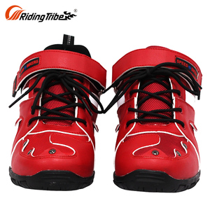 Punta de acero corto moto botas al aire libre para motocicleta Riding Racing botas hombres - Product Image 2