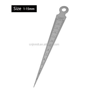 1-10 mm roestvrijstalen conische voelermaat Hoge nauwkeurigheid metrische conische schaal 0,9 mm dikte 105 mm lengte multifunctioneel - Product Image 3