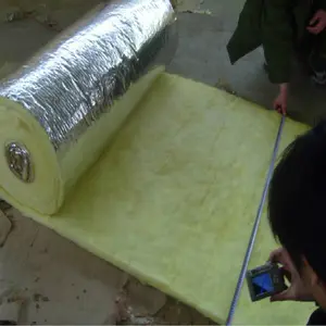 Fiber glass wool with aluminium foil layer for oven insulation