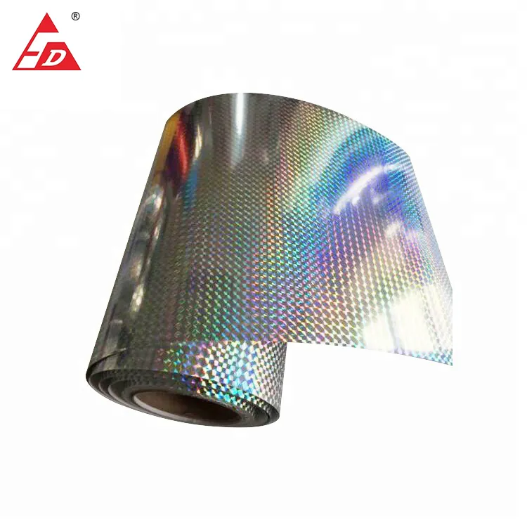 Hologram Shrink Printing PVC Holographic Label sticker laser film in sheet/roll