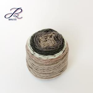 Offre Spéciale NM3/1 100% acrylique gâteau fil 200g sur boule fantaisie arc-<span class=keywords><strong>en</strong></span>-ciel tricoté fil pour bébé Crochet gâteau fil - Product Image 5