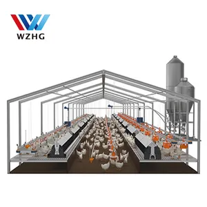 profession design Effective Recycled with light prefab steel structure chicken/ pig/ cow farm building