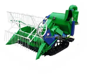 combined Rice reaper thresher machine / soybean reaper harvester for walking tractor