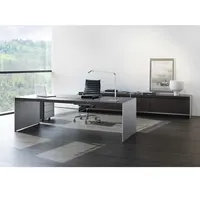 אלומיניום סוג הנהלת משרד שולחן עם עיצוב פשוט עבור מנכ"ל או מנהל משרד חדר
