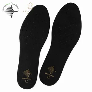 Waterproof Anti bacterial genuine leather and latex material insoles made in china for lady/man