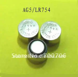 AG5/LR754 игрушечная батарея для часов 1,5 в, Кнопочная батарея AG5, щелочные батареи