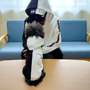 Kişiselleştirilmiş moda serin stil köpek ve sahibi uyumlu hoodies evcil hayvan ve sahibi baba anne eşleştirme hoodie 2023 yeni tasarım - Product Image 5