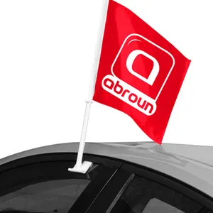 Polpoteau de drapeau de fenêtre de voiture publicitaire personnalisé
