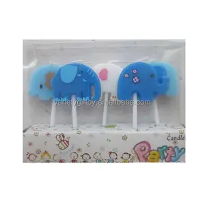 Creative children's cartoon candle elephant shape candles birthday party birthday cake candles